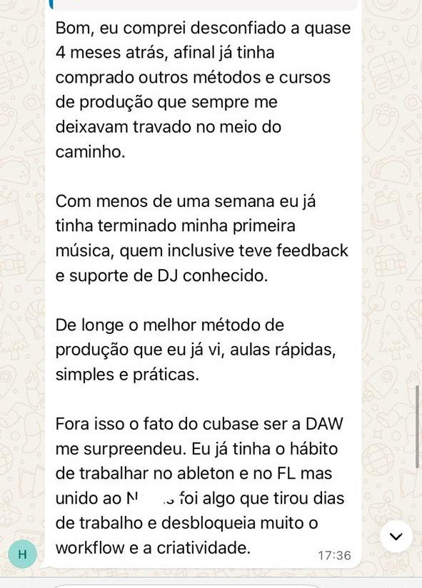 Relato real de aluno que terminou a primeira música em menos de uma semana