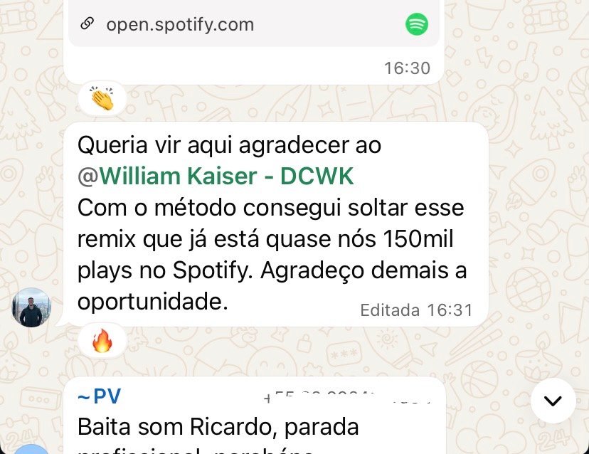 Mensagem real sobre remix com quase 150 mil plays no Spotify